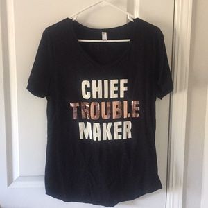 Chief Trouble Maker American Apparel metallic